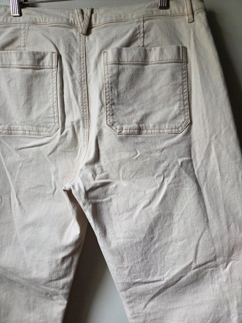 EUC LOFT MADE & LOVED CREAM THE GIRLFRIEND JEANS SIZE 31 / 12 - Picture 7 of 16